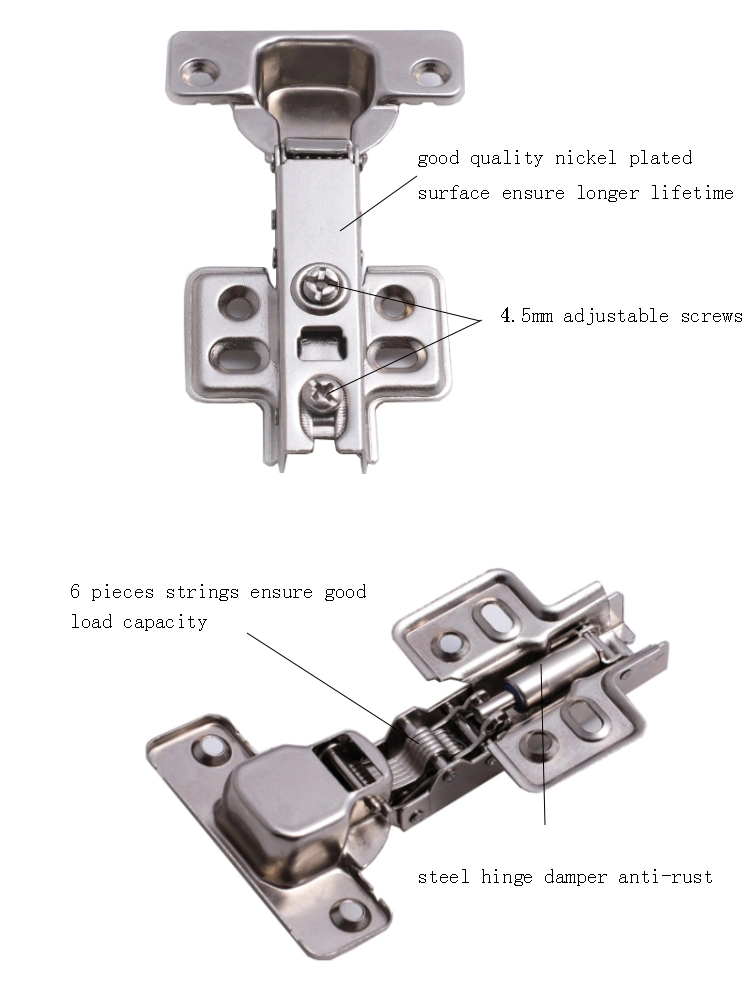 Nickel Plated Full Overlay/ Half Insert, Ty Sofa Bed Mechanisms Furniture Hinge